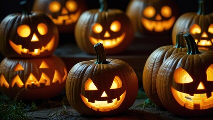 Fototapeta premium jack o lantern halloween