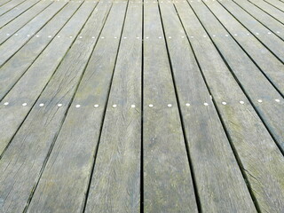Wooden benches provide opportunities to relax and reflect. here a large seat of a round bench as a texture