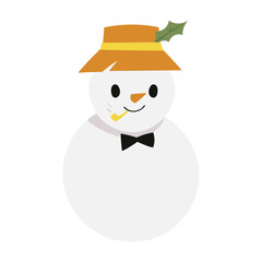 Snowman winter illustration
