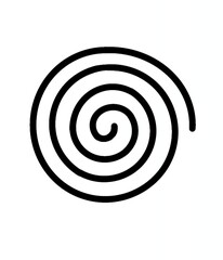 Japanese pattern和柄の黒のうずまき