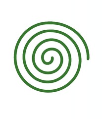 Japanese pattern和柄の緑のうずまき