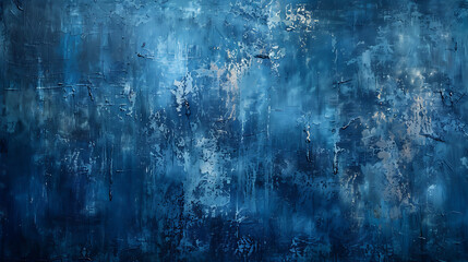 Obraz premium A smooth blue painted wall with a clean, even surface, offering a vibrant and modern backdrop, perfect for design, interior decoration, or background use.