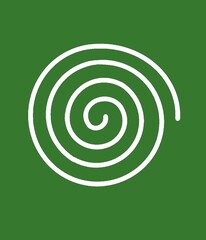 Japanese pattern和柄の緑のうずまき