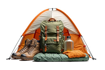 A collection of Mountaineering Trekking outdoor adventure gear and other accessories