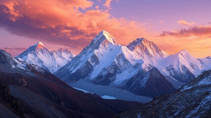 Himalayan mountains of Mount Everest, Nuptse, and Solukhumbu, as well as Kala Patthar, Sagarmatha National Park, Khumbu Valley, and Solukhumbu, are all visible in this evening panorama vista with love