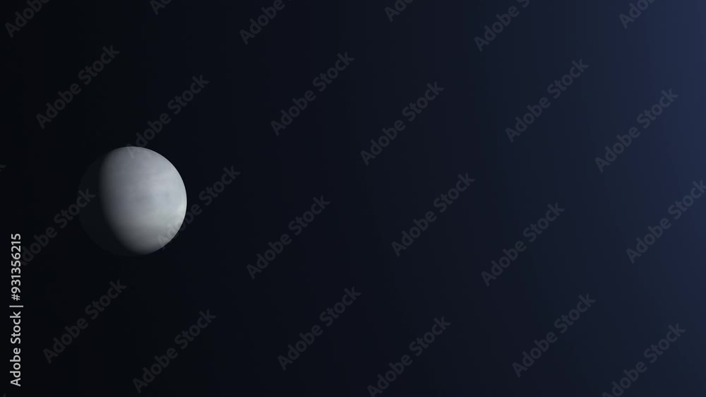Poster gas planets rotating in the void of space