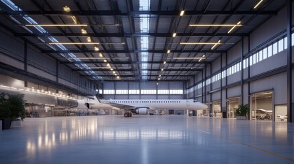 An aerospace manufacturing facility with a zero-emission footprint