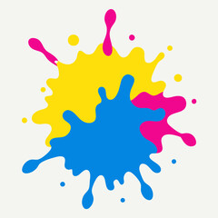 Paint splatter vector art illustration