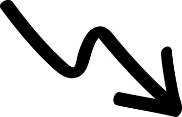 Hand drawn arrow sign. Handdrrawn svg arrows. Isolated direction doodle arrow icon