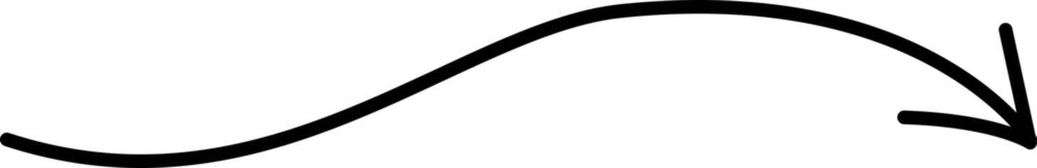 Obraz premium Hand drawn arrow sign. Handdrrawn svg arrows. Isolated direction doodle arrow icon