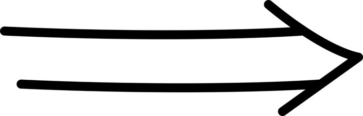 Obraz premium Hand drawn arrow sign. Handdrrawn svg arrows. Isolated direction doodle arrow icon