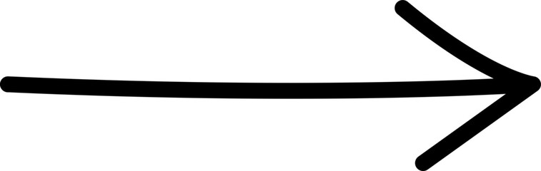 Hand drawn arrow sign. Handdrrawn svg arrows. Isolated direction doodle arrow icon