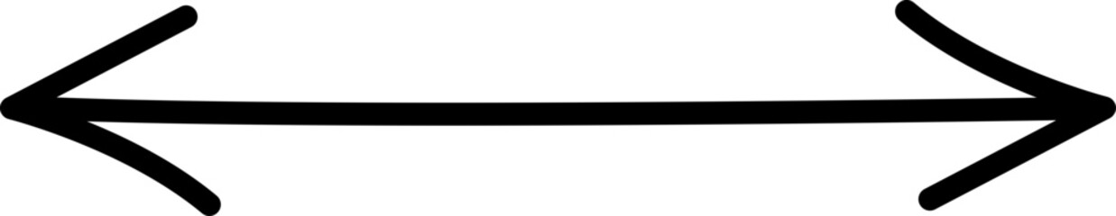 Hand drawn arrow sign. Handdrrawn svg arrows. Isolated direction doodle arrow icon