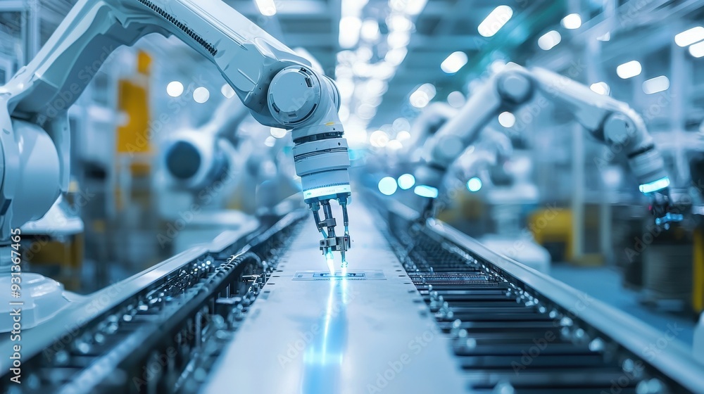 Poster automated robotic arms