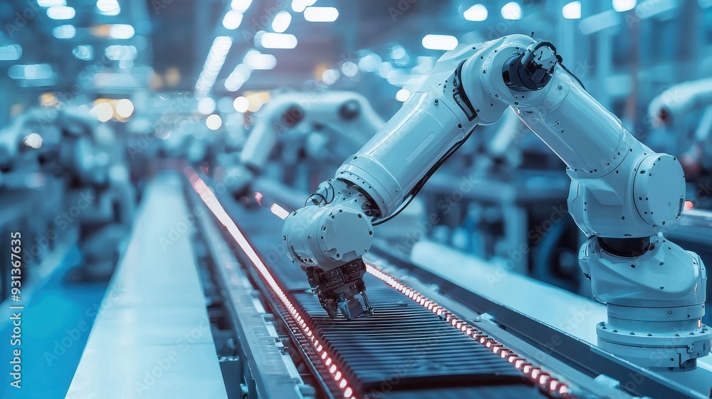 Poster automated robotic arms