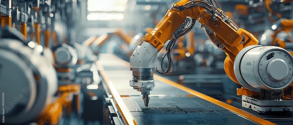 Poster automated robotic arms