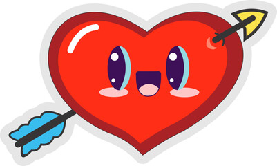 Heart Emoticon Sticker