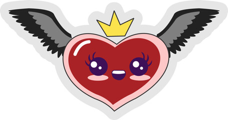 Heart Emoticon Sticker