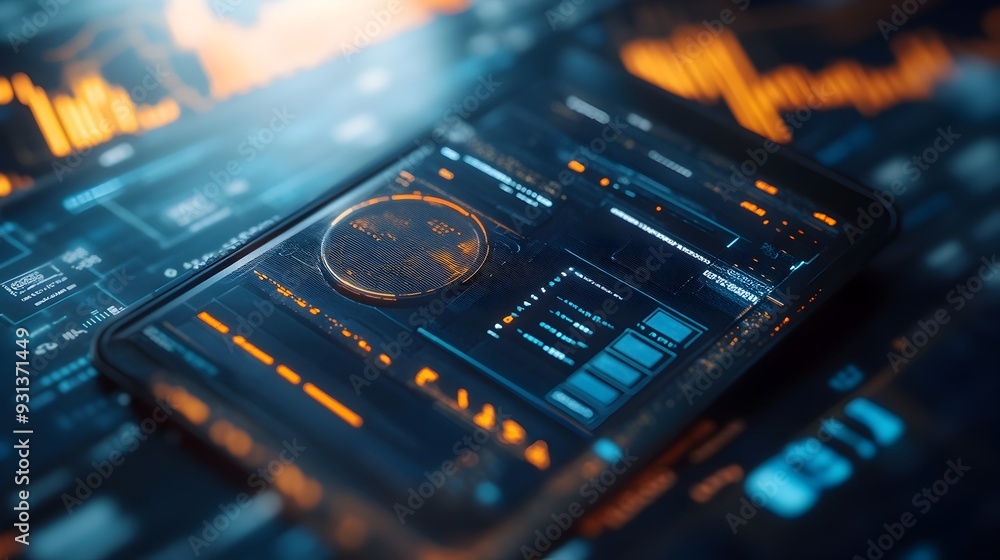 Aufkleber advanced digital wallet with smart contract showcasing financial capabilities