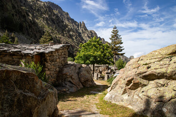 mountain scenery in Corsica France