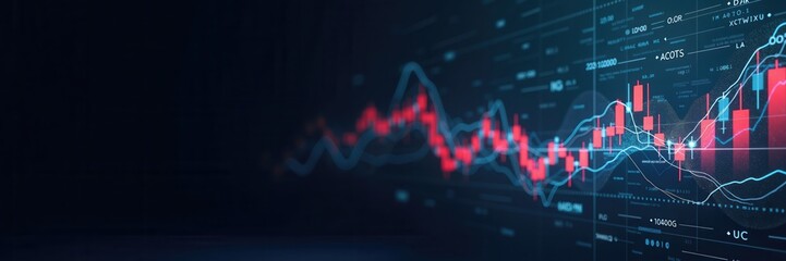 Dynamic graph showcasing financial data trends, ideal for presentations, reports, and articles in the finance and investment sectors.