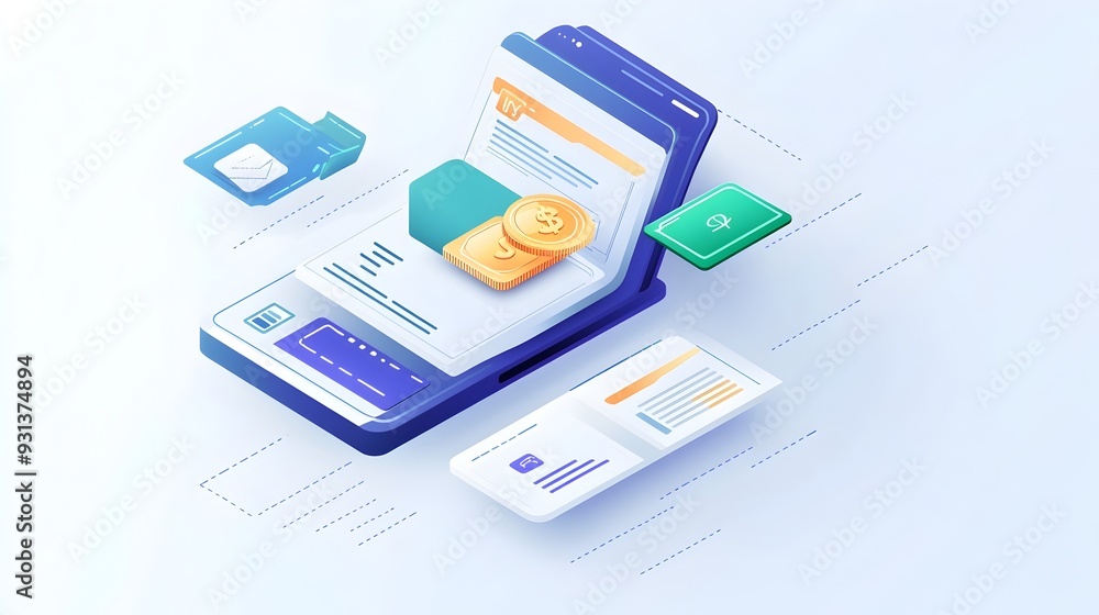 Poster Comprehensive Digital Wallet App with Advanced Tax Tracking Features for Streamlined Financial Management