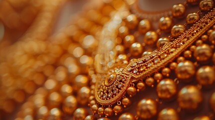 gold jewellery wedding goldrope chain indian culture : Generative AI