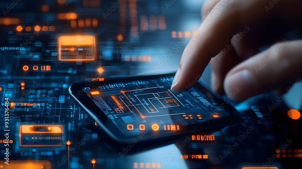 Aufkleber digital wallet interface showcasing unified financial management across multiple bank accounts