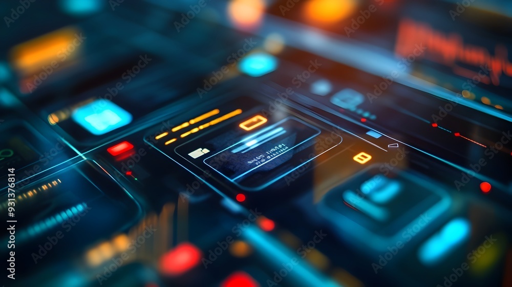 Poster Digital Wallet Interface with Unified Financial Management Overview