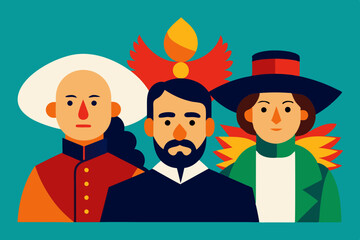 Image of key figures from Mexican Independent