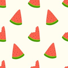 cute watermelon kawaii seamless pattern background wallpaper