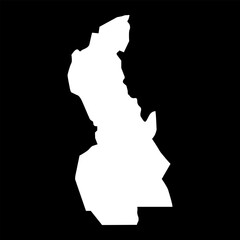 White Nile State map, administrative division of Sudan. Vector illustration.