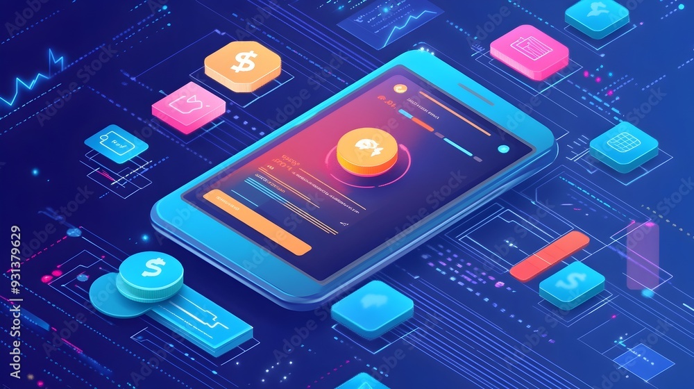 Poster intuitive digital wallet dashboard for smart financial management