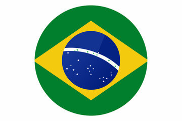Obraz premium Independence and illuminated flag of Brazil