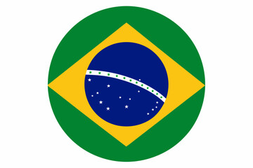 Fototapeta premium Independence and illuminated flag of Brazil