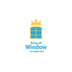 Fototapeta premium logo window company called the window king