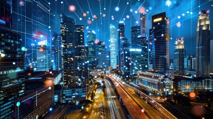 Singapore's commitment to digital transformation includes initiatives like Smart Nation, harnessing technology to improve urban living and connectivity.