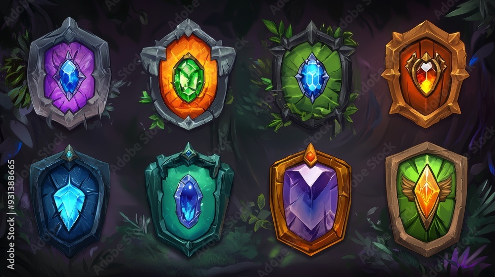 Poster among the set are sci-fi neon game rank avatar frames, featuring an iron level border badge on a dar