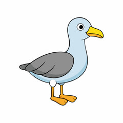 Bird icon silhouette vector illustration on a white background
