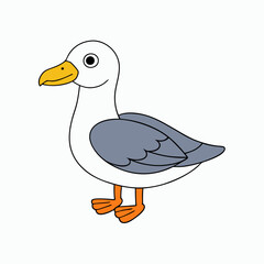 Bird icon silhouette vector illustration on a white background
