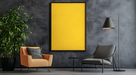 "Vertical Blank White Canvas Mockup 20x36 Inches in Studio Setting."

