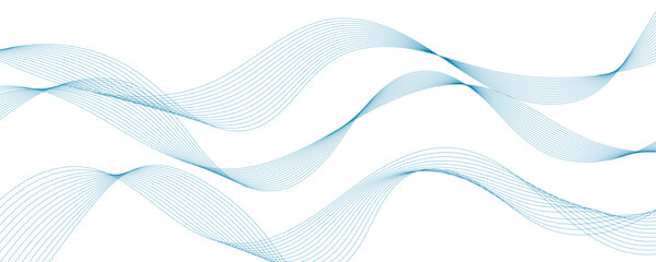 Abstract blue wave  background