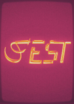 film texture with typo design y2k
