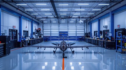 Drone manufacturing and testing facility,