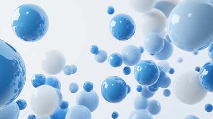 3D Rendering Quality: The high-quality 3D render ensures that the spheres are depicted with realistic textures and lighting effects, enhancing their visual appeal.
