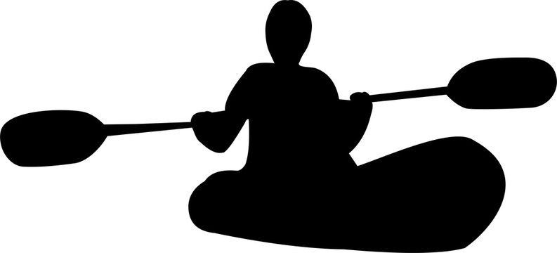 recommend clip art: 
                    Canoe boat rower silhouette water sport adventure