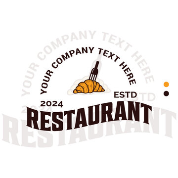 Original Hand-drawn retro bakery logo design