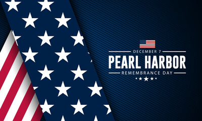 National Pearl Harbor Remembrance Day December 7 background Vector Illustration 