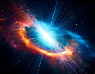 Obraz premium Cosmic space and stars, color cosmic abstract background 