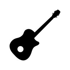 Guitar icon vector. acoustic illustration sign. audio symbol.